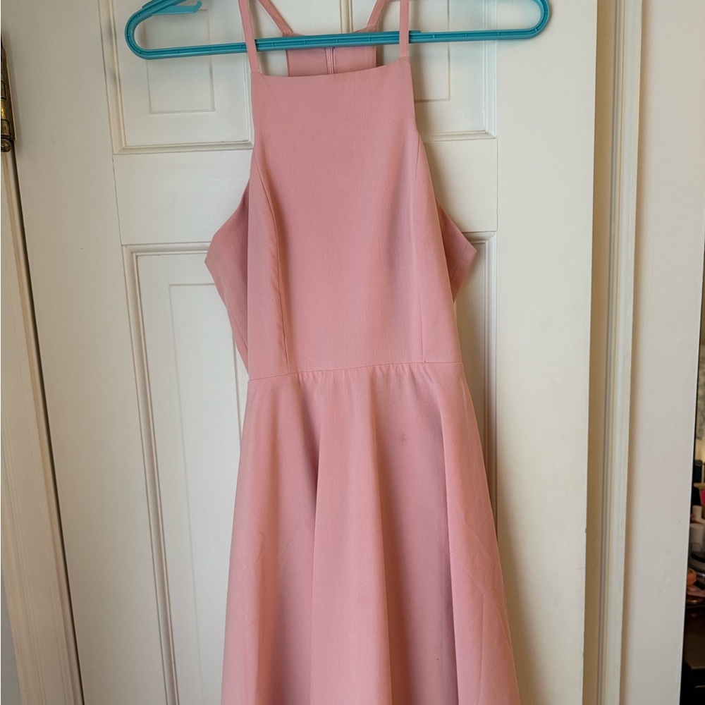 Pink mini dress